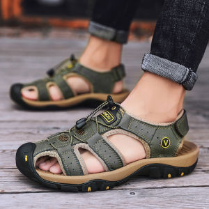 Prelesty Sandal Gunung MTB Sendal Pria Gunung Hiking Kulit Outdoor Handmade 011