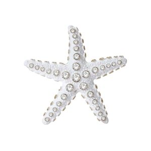 NOBLELYN Gifts Rhinestone Starfish Brooches Clothes Jewelry Party Jewelry Starfish Pin Classic Sea Star Pins Women