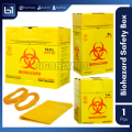 Safety Box Biohazard Kotak Limbah Medis, Tempat Sampah Karton Tebal, Tempat Sampah Limbah Medis. 