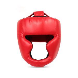 FZIPUA PU Leather Boxing Headgear Breathable Adjustable Training Equipment Thick Foam Padding Boxing Headguard