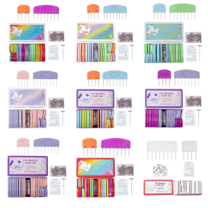 Colorful Knit Blocking Comb Set Blocking Pins Easy to Use Knitting Tool for Needlework Projects Knitting