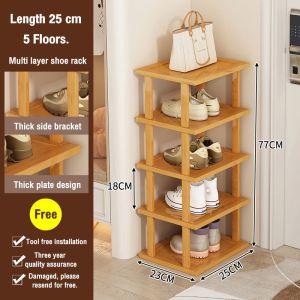 AF HOME Bamboo Wooden Shoe Rack Organizer Shoe Rack Shelf Storage Shoe Rack Organizer Shoe Rack Space Saver Plastic Multi Layer