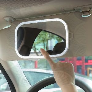 Compact Car Sun Visor LED Mirror – 3 Modes HD Mirror Rechargeable Portable
