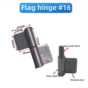 Gate Cylindrical Hinge Welding Hinge Flag Hinge Gate Hinges Bisagra /16mm-30mm/ Heavy Duty/