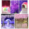 110cm artificial flower simulation wisteria vine wedding home garden DIY decoration. 