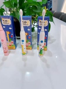 CuddleCove Kids Electric Toothbrush - Cartoon Sonic Toothbrush with Soft Bristles