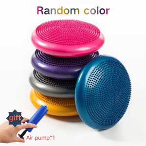 Thickened PVC Inflatable Yoga Balance Cushion Massage Decompression Balance Training Cushion Fitness Yoga Pedal