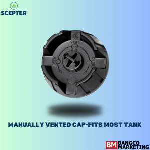 Universal Gasoline Fuel Tank Cap (manually vented cap-fits most tanks) HDPE Material - UN & NATO qualified