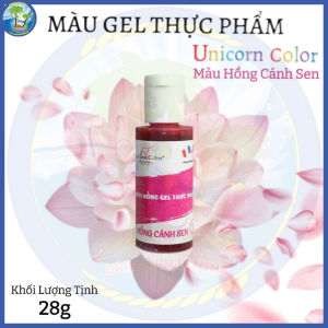 [Chai 28g] Màu hồng cánh sen_Màu gel thực phẩm hiệu Unicorn Color