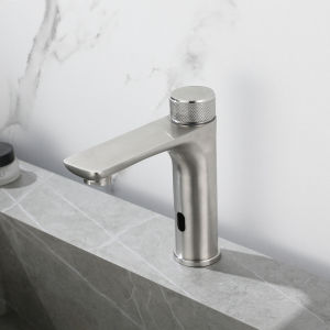 304 Stainless Steel Hot and Cold Water Outlet Infrared Sensor Faucet Bathroom Bathroom Cabinet Washbasin Washbasin FaucetFast shipping