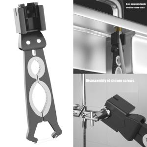 Ergonomic ABS Wrench For Bathroom Fixture Installation Anti Slip Grip Plumbing Spanner With Adjustable Jaw Opening