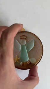 Festival Style Angel Hanging Decoration Weather Resistant Acrylic Craftsmanship For Yearly Celebration