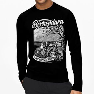 BERKENDARA MOTOR | Kaos Lengan Panjang Pria & Wanita | Distro | Sablon | Murah | Produk Lokal | CIAO.ID