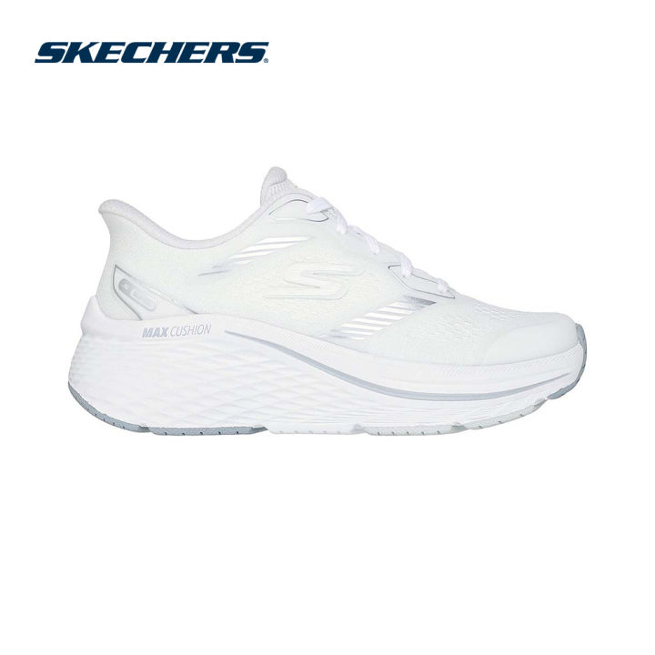 skechers air cooled memory foam womens slip on white