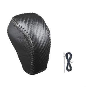 Gear Shifts Knob Cover Leather Stick Shifting Protector Stylish Shifters Knob Guard Leather Gear Shifts Case for Vehicle