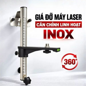 Giá Đỡ Máy Cân Bằng Laser Bằng Inox - Hỗ Trợ Căn Chỉnh Vị Trí & Góc Máy Bắn Tia Linh Hoạt Chắc Chắn & Bền Bỉ