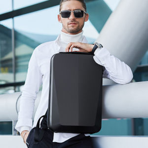 Laptop Backpack Waterproof Hard Shell Backpack Smart Lock Men Fashion Backpack Slim Travel Backpack Business Bag