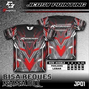 Kaos jersey full printing motif Pilloter desain terbaru bahan ademanti pudardan tahan lama