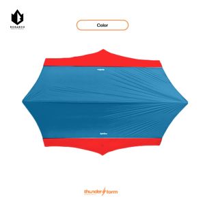 OGABOO Flysheet OCTAGON segi 8 THUNDER STORM bahan nylon 30D PU 5.000 full sealer - BIVAK SET OKTAGON