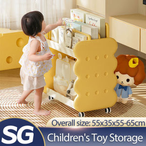 2 Tier Storage Large Desk Side Bookshelf Desk Organizer Mobile Document Storage Rack Bookshelf Shelf Kid Picture Book Home Organizer