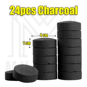 Portable BBQ Grill - Large +40 Pcs Charcoal Disposable BBQ Grill Fast Ignition Portable Charcoal Grill for Indoor and Outdoor Picnic Stainless Steel Barbecue Household Grill with Charcoal