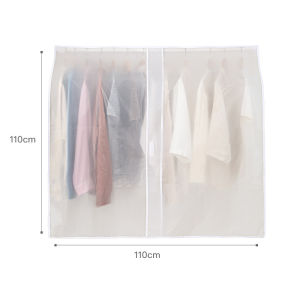 Justliving Giá treo quần áo chống bụi tủ quần áo Túi Bọc Quần áo 110x110cm Giá treo tủ quần áo bọc vải túi đựng giá treo đựng tủ quần áo