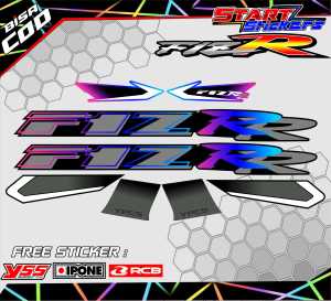 STRIPING VARIASI YAMAHA FIZ R / STICKER LIST VARIASI MOTOR YAMAHA FIZ R