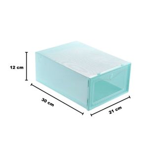 Kotak Sepatu Transparan Tebal Serbaguna Shoes Box Tempat Penyimpanan Sandal PST