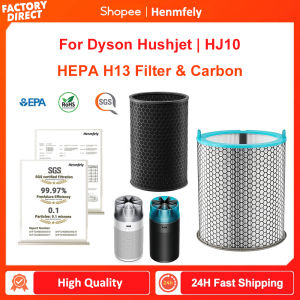 For Dyson Hushjet Filter Replacement HJ10 True HEPA Activated CarbonFast shipping