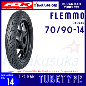 FDR Ban Motor Flemmo 70/90-14 Tubetype TT Ban Motor Metic Ring 14