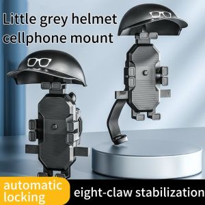 Motorcycle Phone Holder  Motorbike Bike Mobile Helmet Rider Design Durable Waterproof Phone Holder Anti Gegar Phone Holder Motorcycle Bicycle GPS Motor