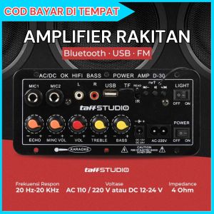 COD TaffSTUDIO Amplifier Ampli Board Power Full Bass Mobil Rakitan Bluetooth Subwoofer DIY 40W 12-24 V / Amplifier Rakitan Siap Pakai Super Bass / Amplifier Rakitan untuk Mobil / Ampli Rakitan Siap Pakai Full Bass / Ampli Rakitan Rumahan Bas Empuk
