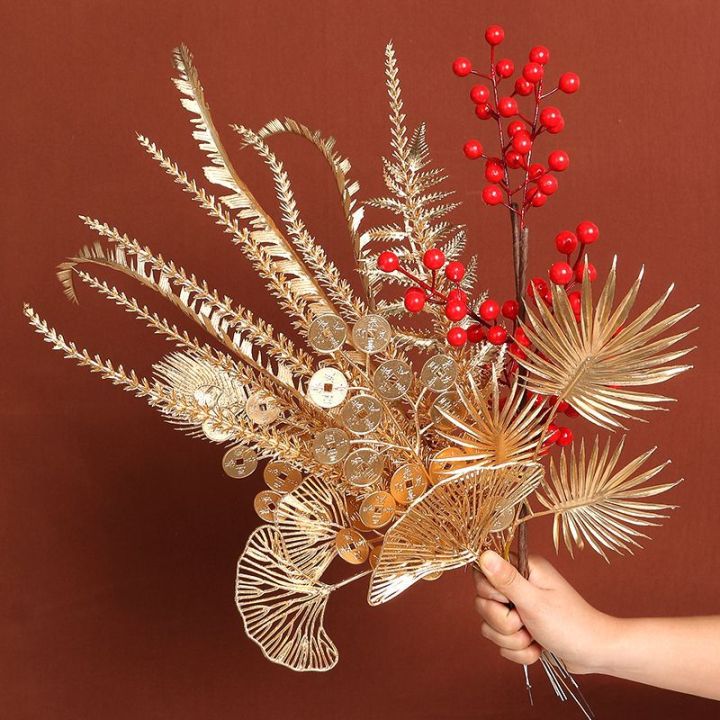 1 Mảnh Nhân Tạo lá vàng ánh kim Bạch Đàn Fan Lá lá bạch quả đồ trang ...