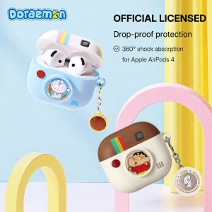 Doraemon AirPods Case Drop Protection Silicone for AirPods 4 Daily Carry RPC3537