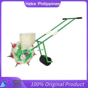 Manual Hand Push Corn Planter Seeder Husker Wheat Seeder with 7 Mouths Intelligent Fertilizer Dispenser Agriculture Farm Equipment Fertilizer Spreader Machine