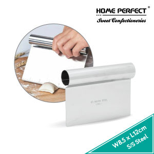HOME PERFECT Stainless Steel Dough Mochi Pizza CutterPastry Scraper Cutter KnifePisau Pemotong Doh TepungWY-9730