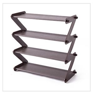 Indo - Rak Sepatu Zig Zag 4 Tingkat / Rak Sandal Mudah Bongkar dan Pasang / Rak Buku Serbaguna