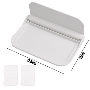 Foldable Wall Shelf Punch-Free Wall-Mounted Plastic Floating Shelf Bathroom Toilet Towel Clothes Storage Rack