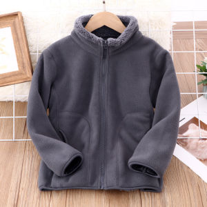 Áo khoác lông cừu bé trai size đại 30-63kg MAMDADKIDS áo khoác mùa đông dày ấm cho bé 5 đến 15 tuổi hàng Quảng Châu