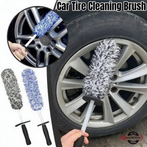 Microfiber Wheel Brush Car Wash Super Brush Microfiber Premium Non-Slip Handle Easy To Cleaning Rim Spoke Wheel