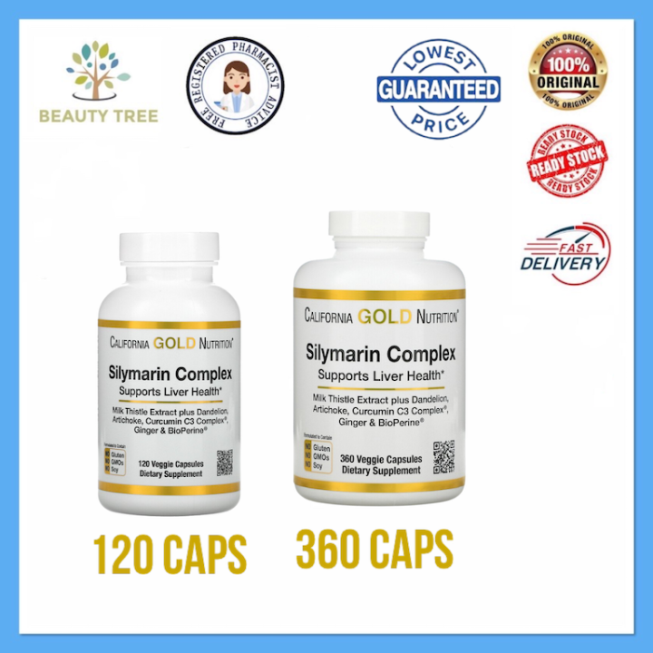 California Gold Nutrition Silymarin Complex (Milk Thistle, Dandelion ...
