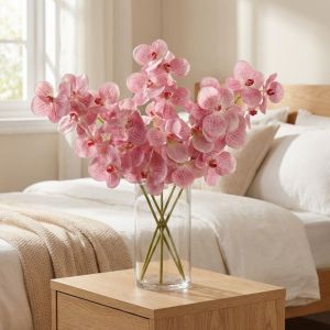 MAOMEI HOUSE Lan Bướm Hoa Lan Vanda nhân tạo Cảm giác chân thật Làm thủ công Phalaenopsis giả Nghệ thuật thủ công làm hoa EVA Cành hoa giả Quà tặng tiệc cưới