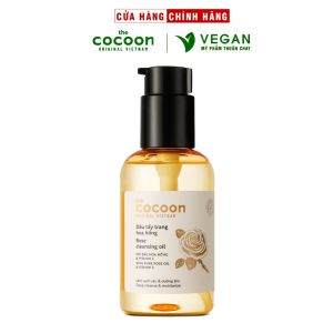 Dầu tẩy trang hoa hồng Cocoon 140ml làm sạch da chuyên sâu - 100% VEGAN - Mỹ phẩm thuần chay