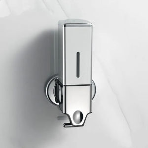 Liquid Soap Dispenser Plastic White/Silver Shower Dispensers Manual Container Soap Bottle Bathroom Kitchen Pump Hand Sanitizer