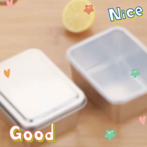 🔥ส่งจากกรุงเทพ⭐️ กล่องอาหารสแตนเลส เกรดอาหาร ปริมาณ 600มล ทรงสี่เหลี่ยม มีฝาปิดสนิท พกพา เก็บอาหารสด/แช่แข็ง/ดอง/ใส่เย็นตู้ ใช้งานกลางวัน/เสิร์ฟอาหาร เข้าไมโครเวฟได้