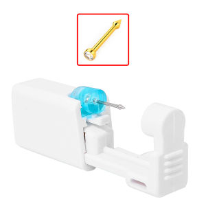 1 Unit Disposable Safe Sterile Ear Piercing Gem Nose Studs Piercing Tool Stainless Steel Piercer Machine Kit For Earring Stud Body Jewelry
