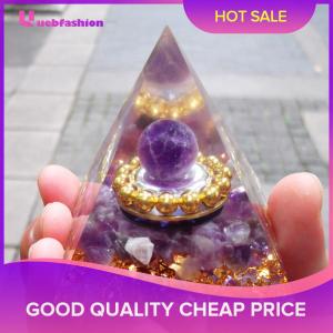 [uebfashion] 5cm Crystal Energy Generator Orgone Pyramid Spiritual Heal Orgonite Gem Stone