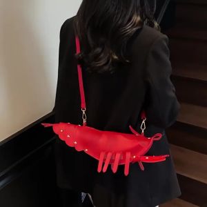 AE Creative crayfish crossbody bag cute shoulder bag unique trendy niche large-capacity handbag small bag for women