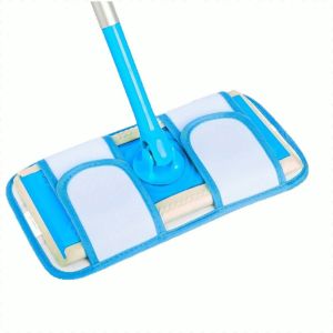 อุปกรณ์ไม้ถูพื้น ถอดออกได้ ไม้ถูพื้นทําความสะอาด ใช้เปียกหรือแห้ง ไมโครไฟเบอร์ เหมาะสําหรับพื้นไม้