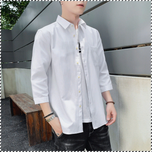 พลังเสื้อ เสื้อทรงเข้ารูป แห้งและระบายอากาศได้ดีสะดวกและสะดวกเสื้อผู้ชาย กันหนาวแบบไม่ต้องรีด